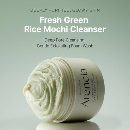 Arencia | Fresh Green Rice Mochi Cleanser